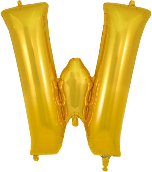 Gold W Letter