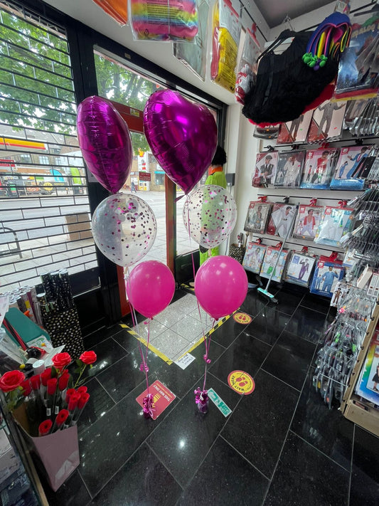 2 * Foil ans Latex Balloons Bouquet