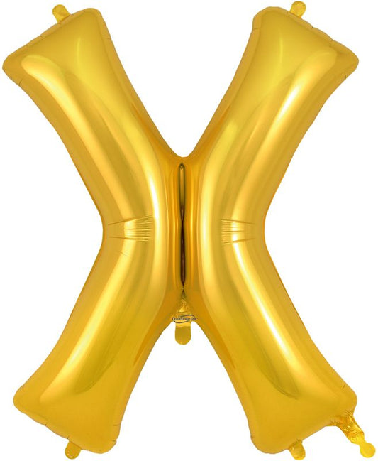 Gold X Letter
