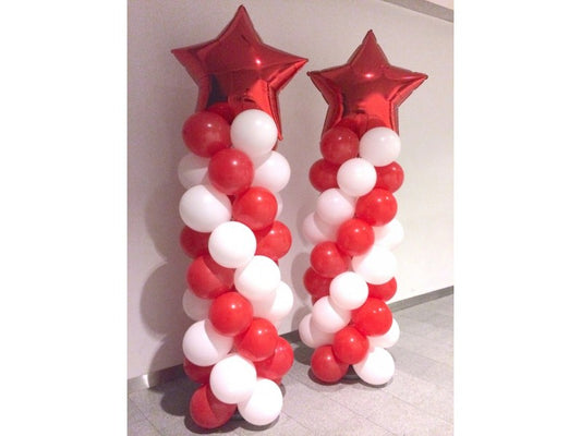 Birthday/Party Balloons Pillar with Foil Star on top