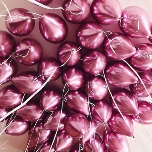 CHROME CEILING LATEX BALLOONS