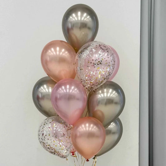 Chrome Latex Balloons Bouquet