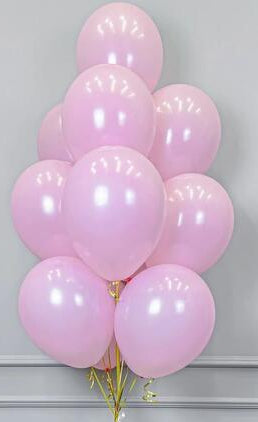 Pink latex balloon arrangement for celebrations